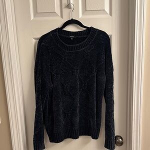 Blueish Green Cable Knit Sweater